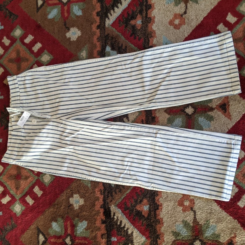 Last chance High rise stripped pants J. Crew